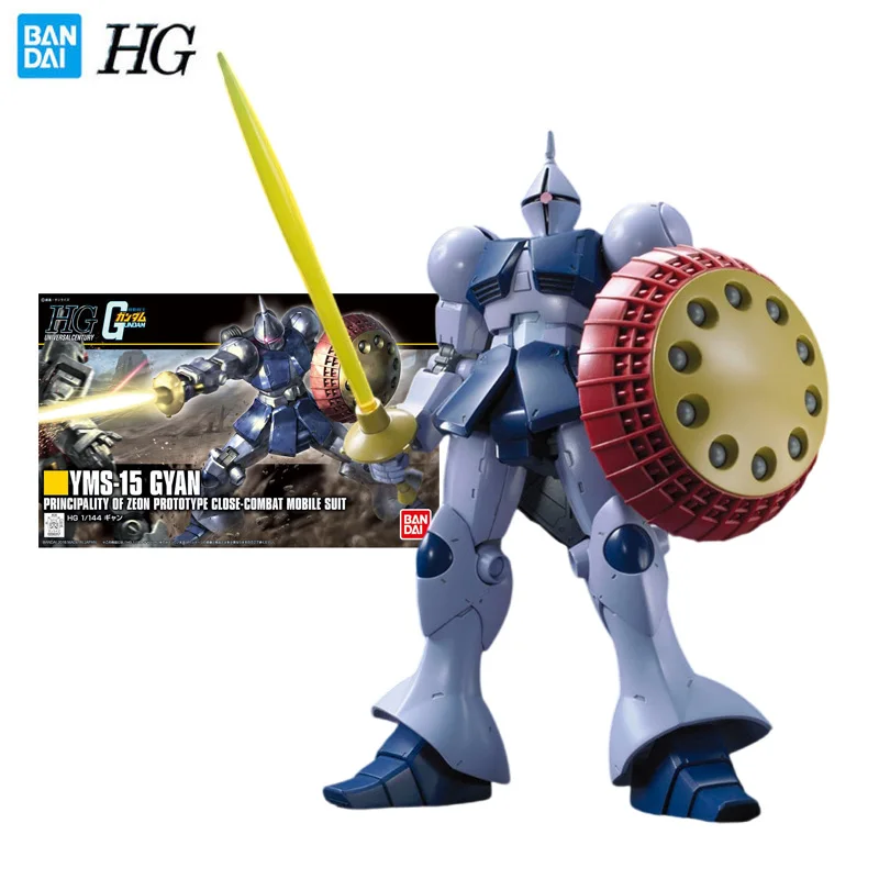 

Bandai Genuine Gundam Model Garage Kit HGUC Series 1/144 Gundam YMS-15 Gyan Anime Action Figure Toys for Boys Collectible Toy