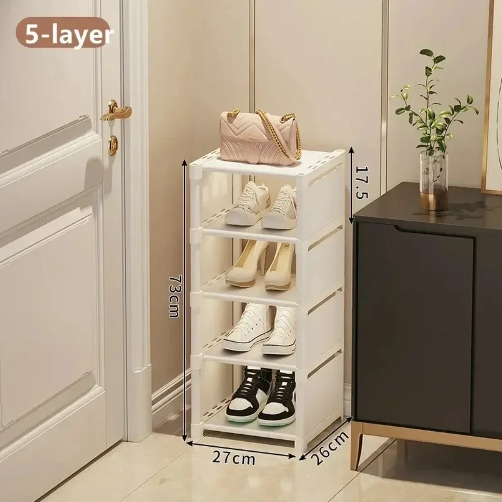 Multiple Layers Shoe Organizer Shoe Rack Organizer Space Saving Rack For Wall Corner Stackable Shelf Adjustable Saving Cabinet image 6
