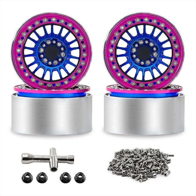2.2-inch climbing wheel hub suitable for 1/10 CROSS Easy Control TRX4 SCX10 H8H aluminum alloy wheel hub view 5