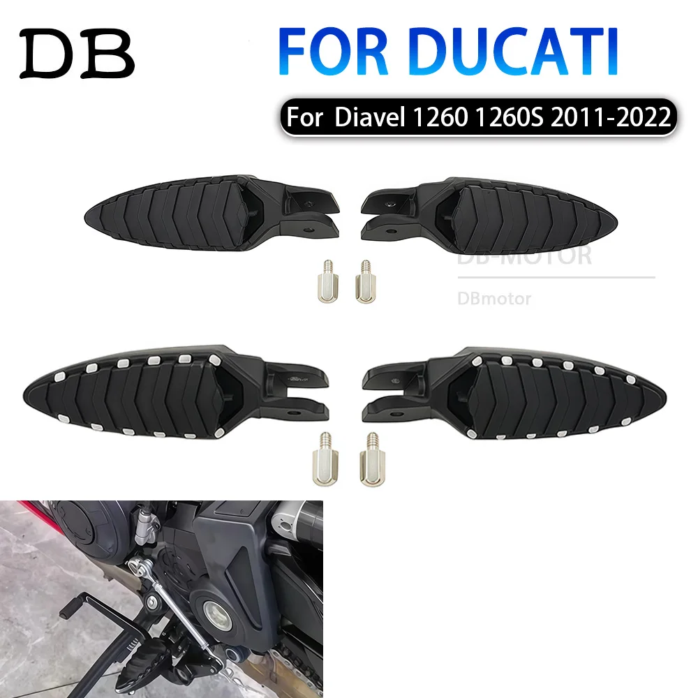 

Front Foot Pegs Footrest Pedals Fit For DUCATI Diavel 1260 1260S 1200 1200S Carbon 2011 - 2022 2021 2020 Motorcycle Accessories