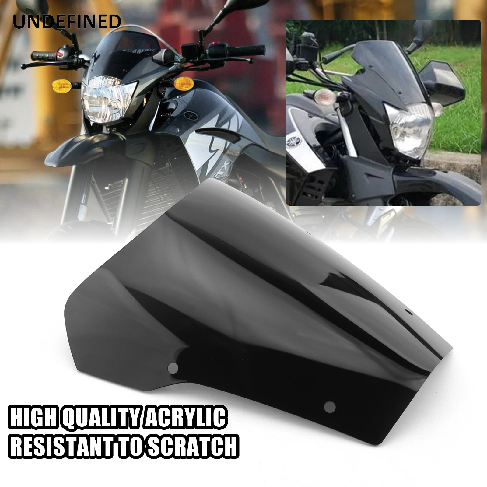 Motorcycle Windshield for Yamaha XT660 XT660R 2004-2016 XT 660 Front Wind Deflectors Odometer Viser Visor Windscreen Smoke
