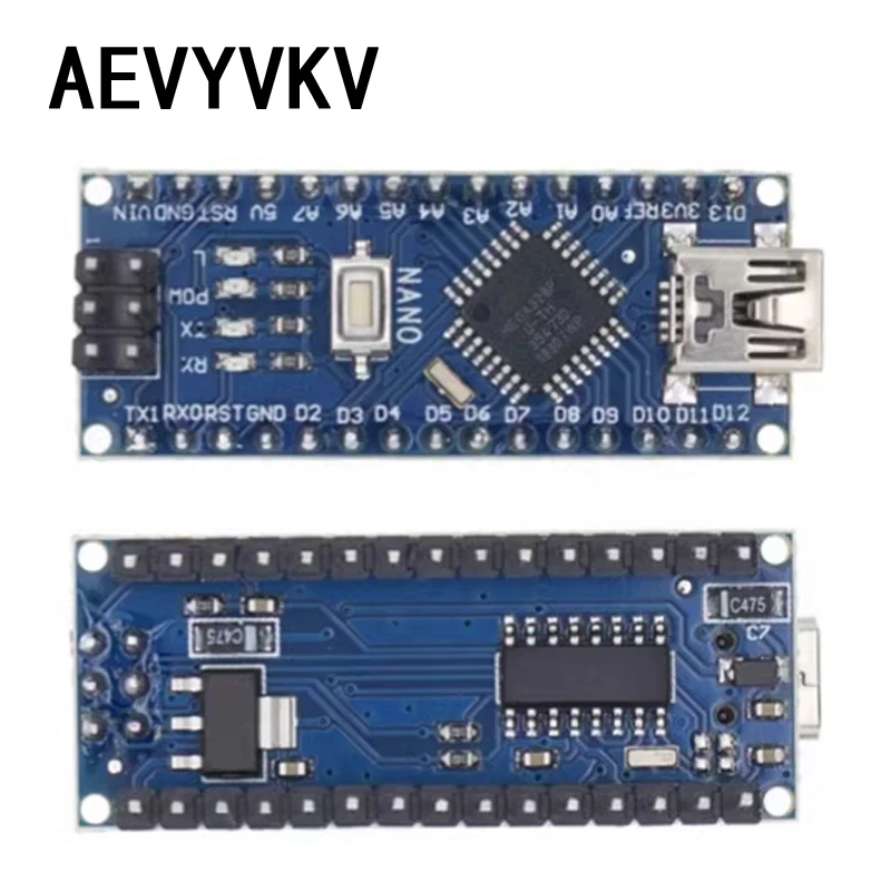 Promotion For arduino Nano 3.0 Atmega328 Controller Compatible Board Module PCB Development Board without USB V3.0 mircro type-c