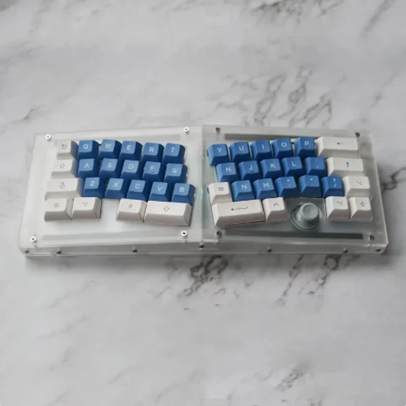 Custom 40%Split Keyboard Kit Alice Libra Mini Mechanical Keyboard Kit Unassembled Hot-Swap Wired Layout Prog Rammable VIA Key