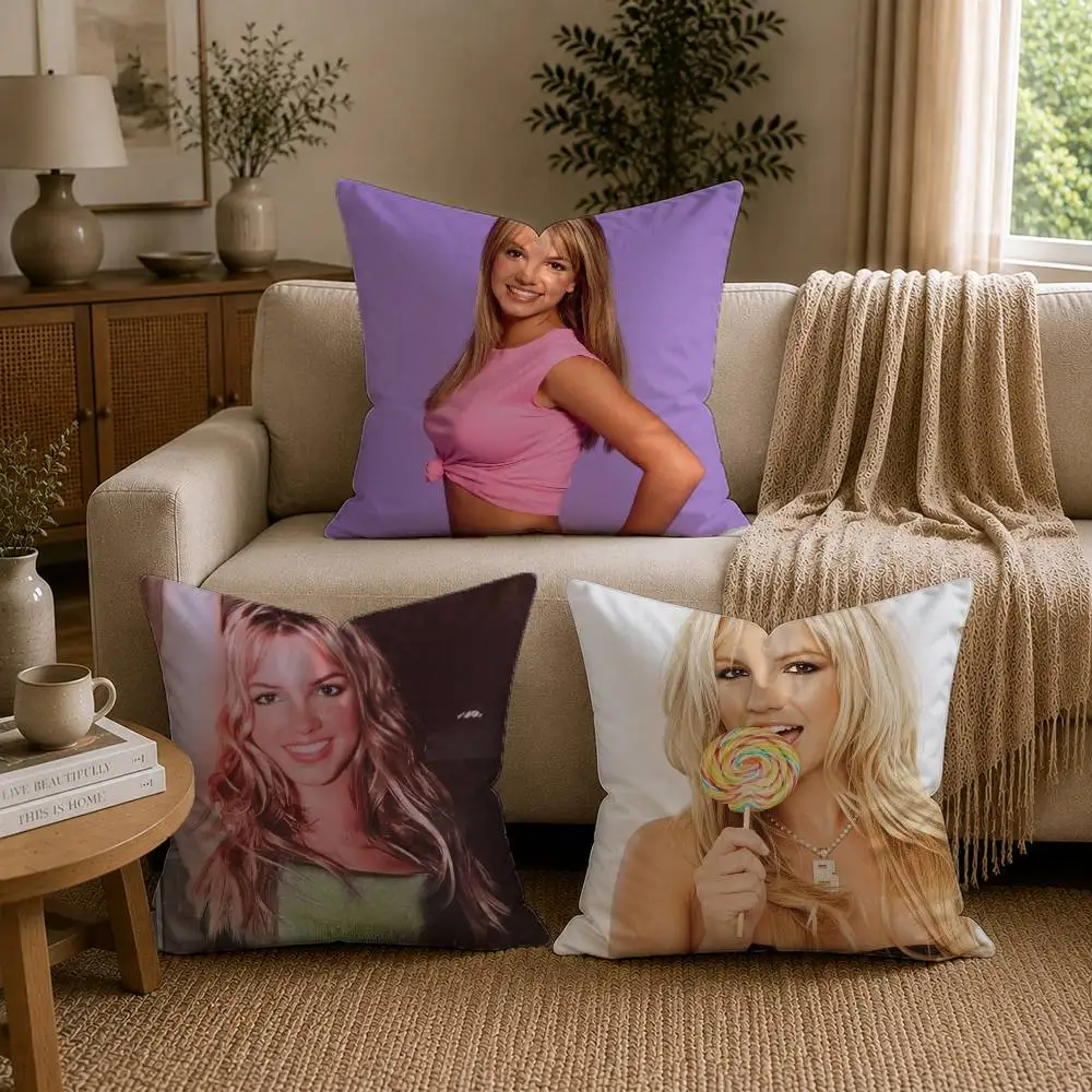 2000s Y2K B-Britney Spears Pillow Case Cushion Cover Throw Pillow Case For Car Sofa