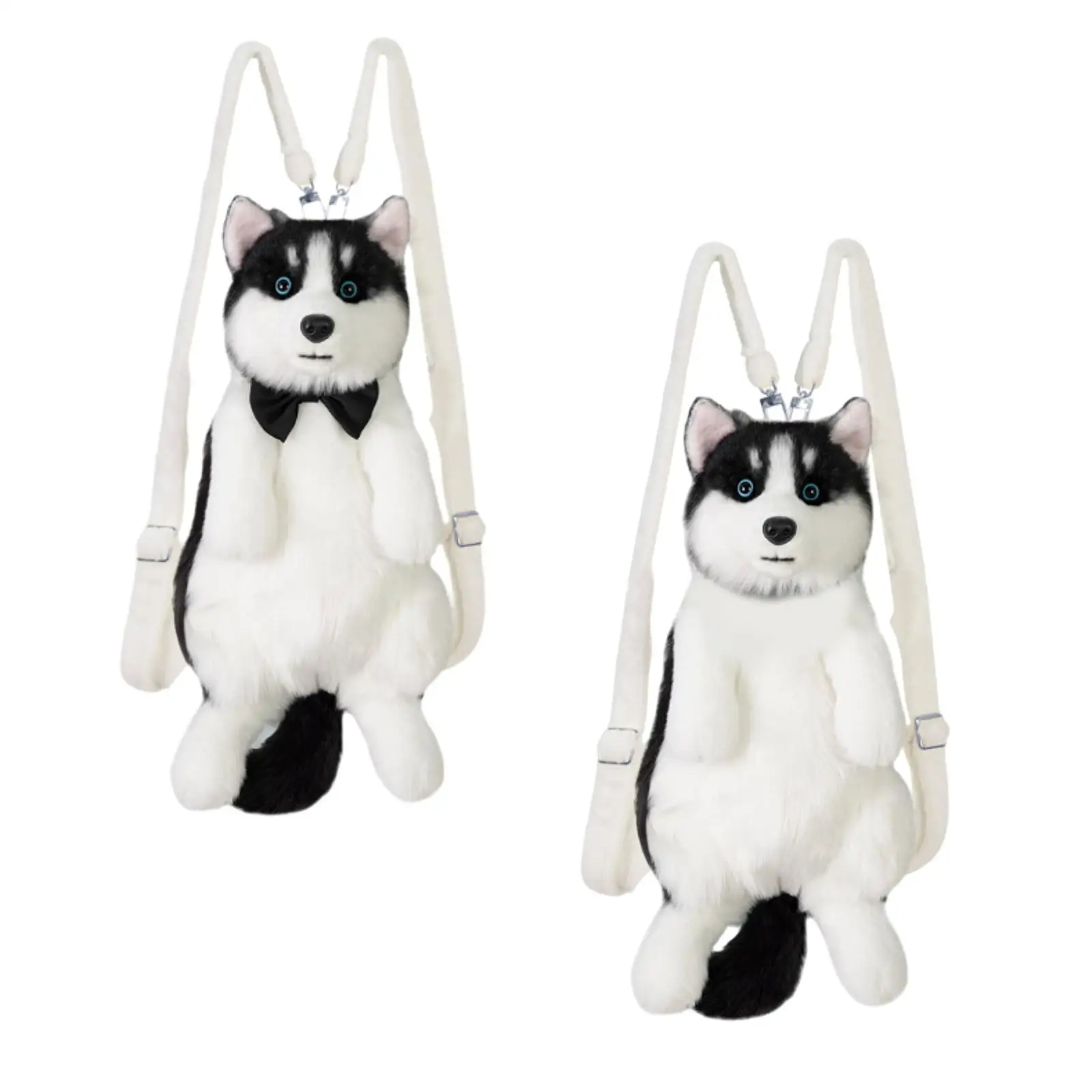 

Dog Shaped Backpack Casual Creative Funny Handcrafted Lightweight Daypack Plush Backpack for Girls Pet Lovers Women Kids Gifts