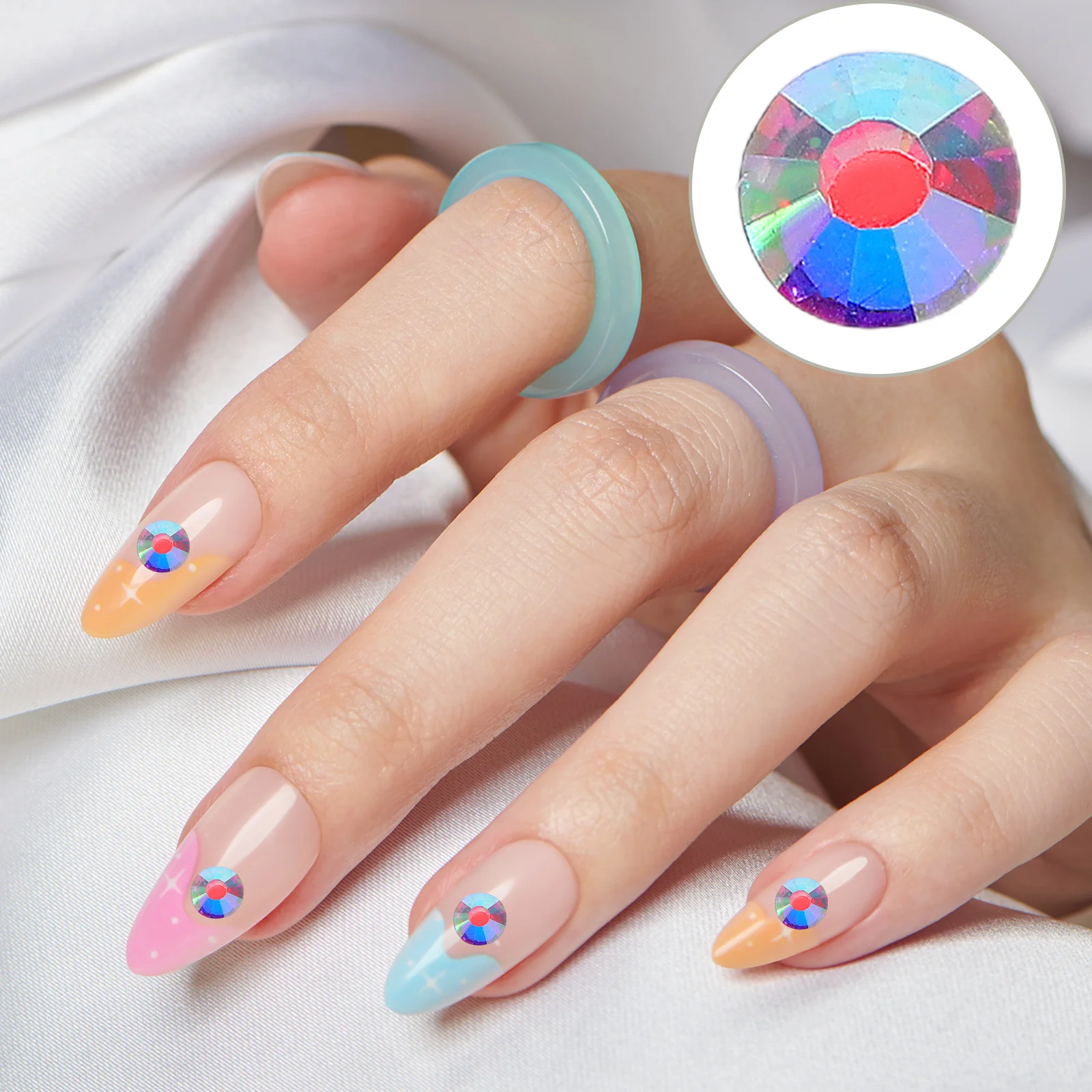 

1440Pcs Crystal Flatback Rhinestones 3.8-4.0mm Round DIY Nail Art Clothes Shoes Decoration