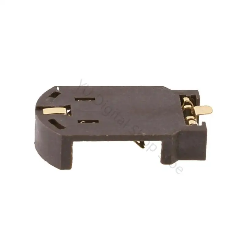 96BA 20 Stück 3V CR2032 horizontaler SMD-Münzknopfbatteriehalter, brauner Behälter – Detail 4