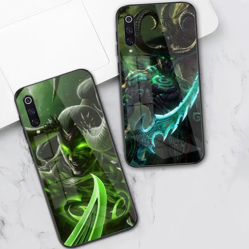 Illidan Stormrag Smart Phone Case for Xiaomi 13 12 11T 10 9 Lite Redmi Note 11 10 10S Pro 9 9A 8 PC Glass Phone Cover Funda