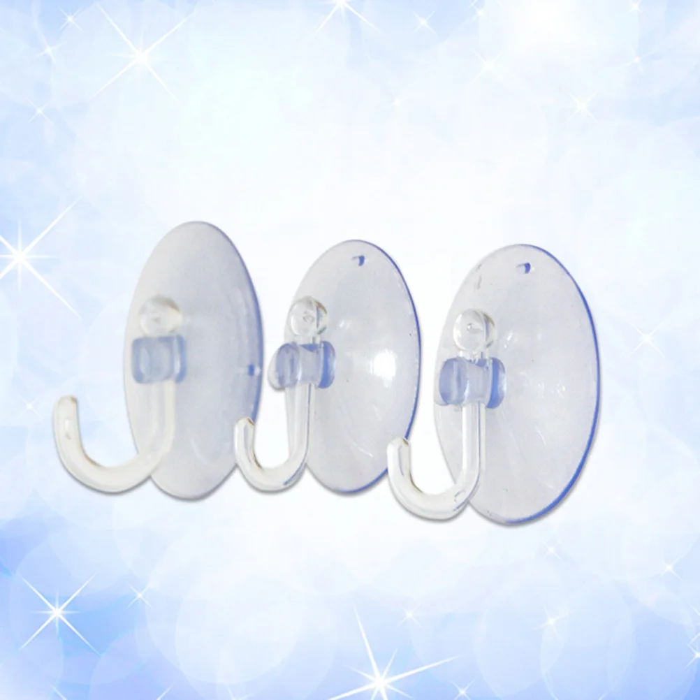 

12pcs Suction Cup Hooks Transparent Heavy Duty Wall Mount For Kitchen Bathroom Shower Removable No Drill Hanger Glass Tile