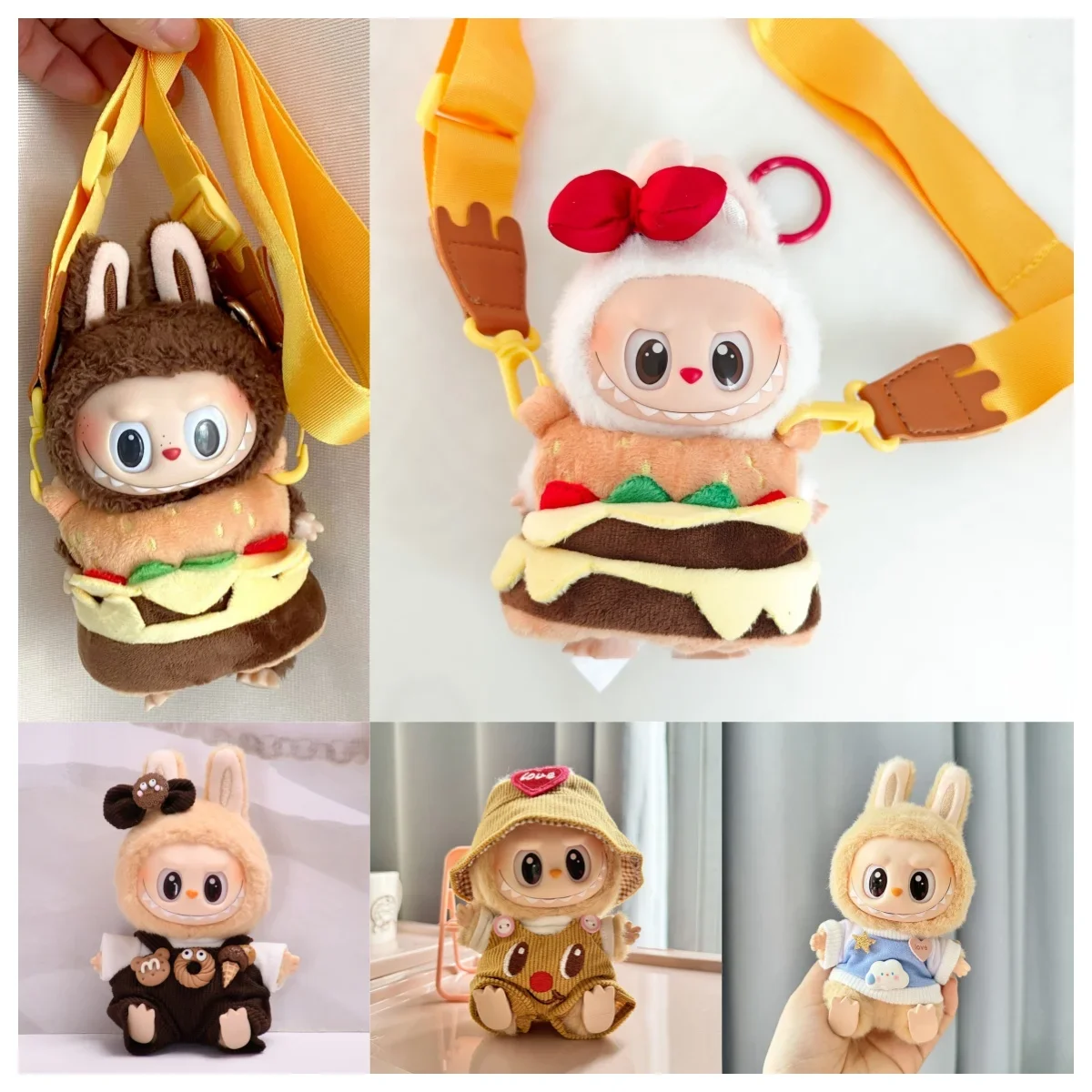 

17 см Kawaii мини-плюшевая кукла, одежда, аксессуары для корейки Kpop Exo Labubu Idol, комбинезон для кукол, юбка, одежда, подарок «сделай сам»