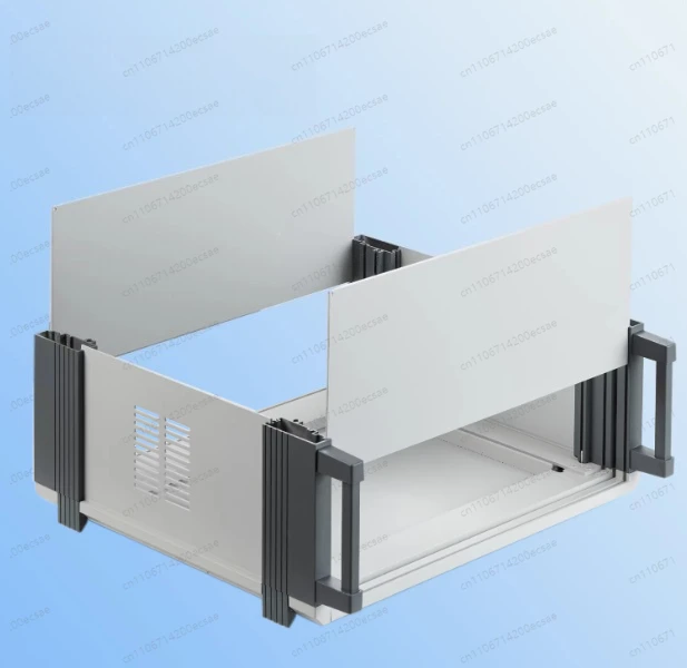 Aluminum Alloy Power Supply Shell Outer Box Instrument Shell Frame Custom DIY All-aluminum Desktop Control Chassis