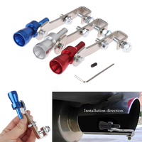 1Pcs Made Of Light Weight Aluminum Car Size S 18mm Turbo Sound Whistle Muffler Exhaust Pipe Auto Blow-off Valve