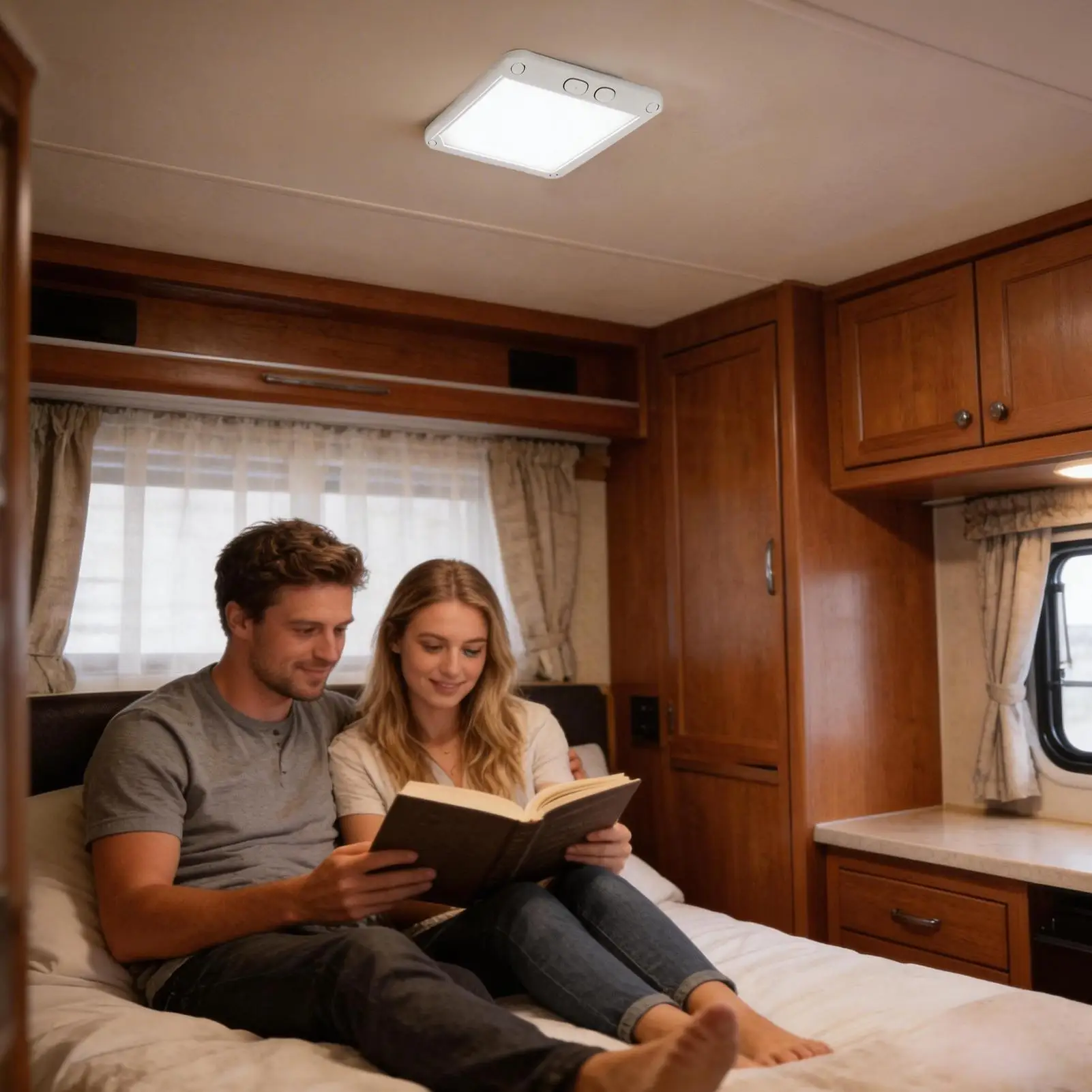 

RV Lights 6W Dimmable Ceiling Lamp RV Light Fixtures For SUV Van Truck Trailer Camper Motorhome Boat Road Trip Car