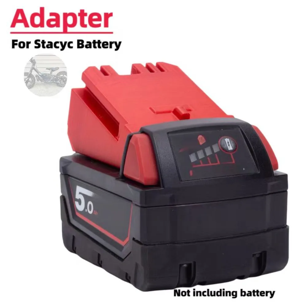 Imagem -02 - Stacyc Estilo Bike Battery Adapter Conversor de Bicicleta Substituição Conector para o Apropriado para Milwaukee M18 Baterias