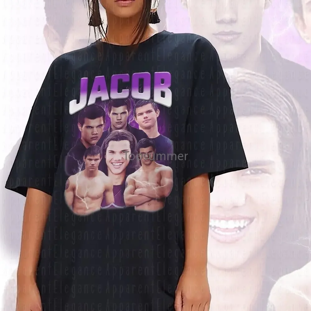 Vintage Jacob Black Taylor Lautner T-Shirt Twilight T-Shirt Jacob Black Homage T-Shirt