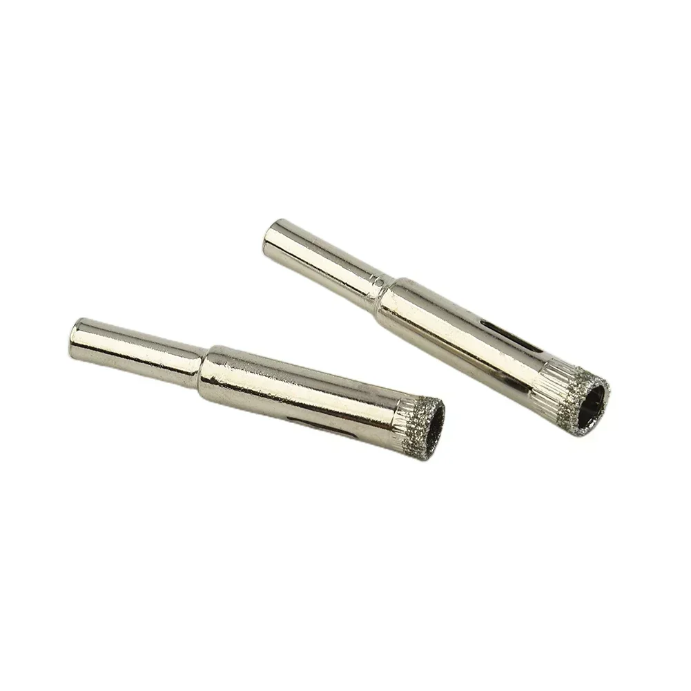 Ceramic Hole Opener Drilling Glass Marble Saw 8mm Cutter Diamond Drill Bit Silver Supplies Tile Workshop 10pcs