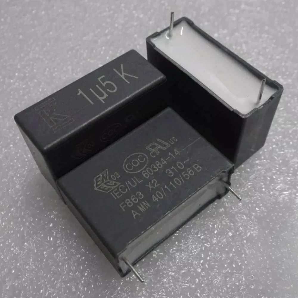 

5pcs/lot F863 1.5uf 310VAC 1u5 155 K brand new 28mm film capacitor