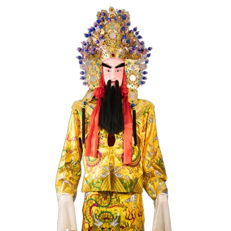 High Bone Pagoda Bone General, Traveling Temple Fair, Third Prince Helmet, Hat, Wenwu Robe