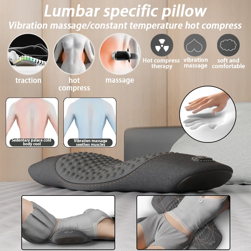 

Hot selling sleep waist protection pad lumbar pillow sleeping waist support pad constant temperature hot compress pad massage