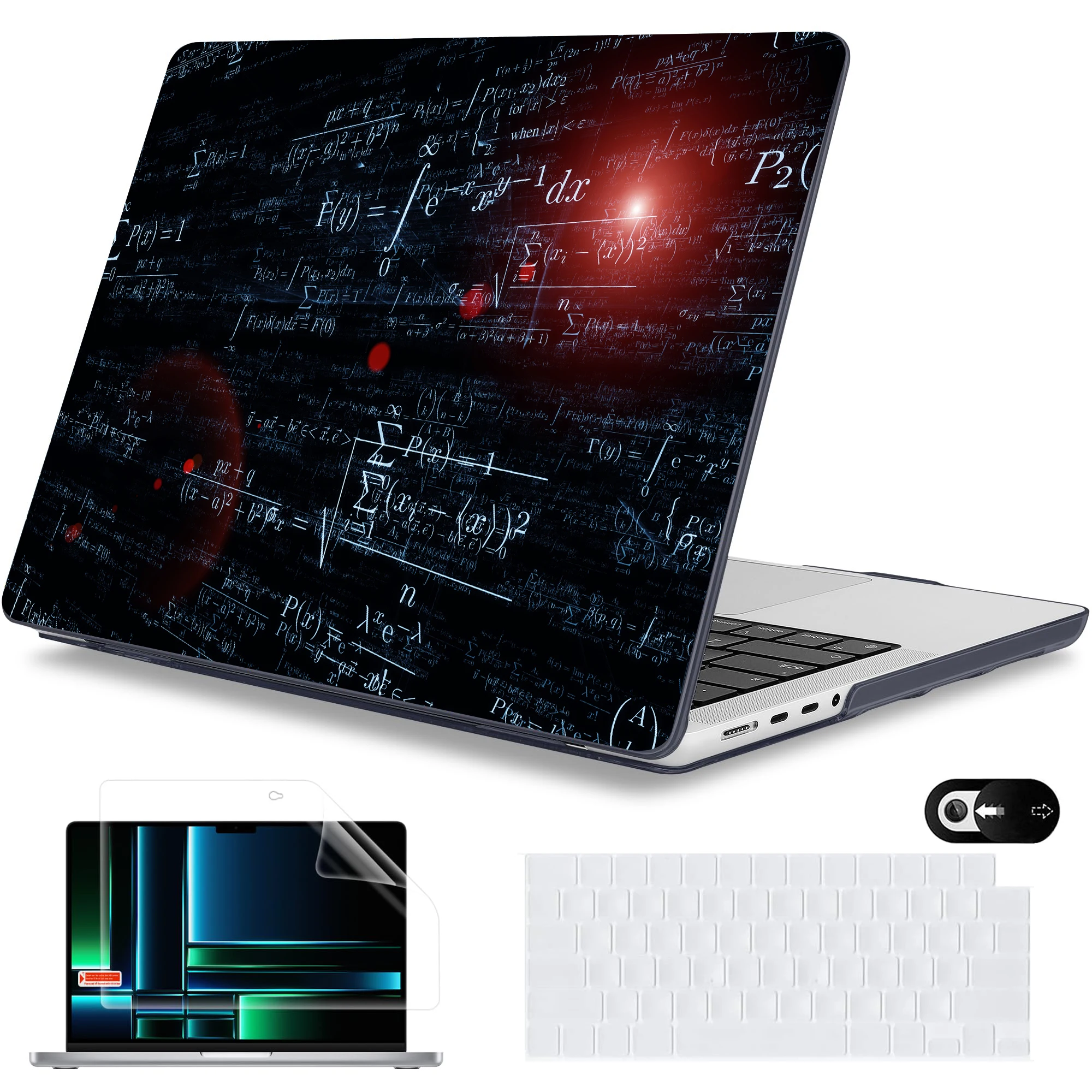 Case for Macbook Air M4 13 M1 Pro 13 14 M3 15 16 M2 Mac Hard Shell A3240 A3113 A3241 A2992 Laptop case Cover with math formula