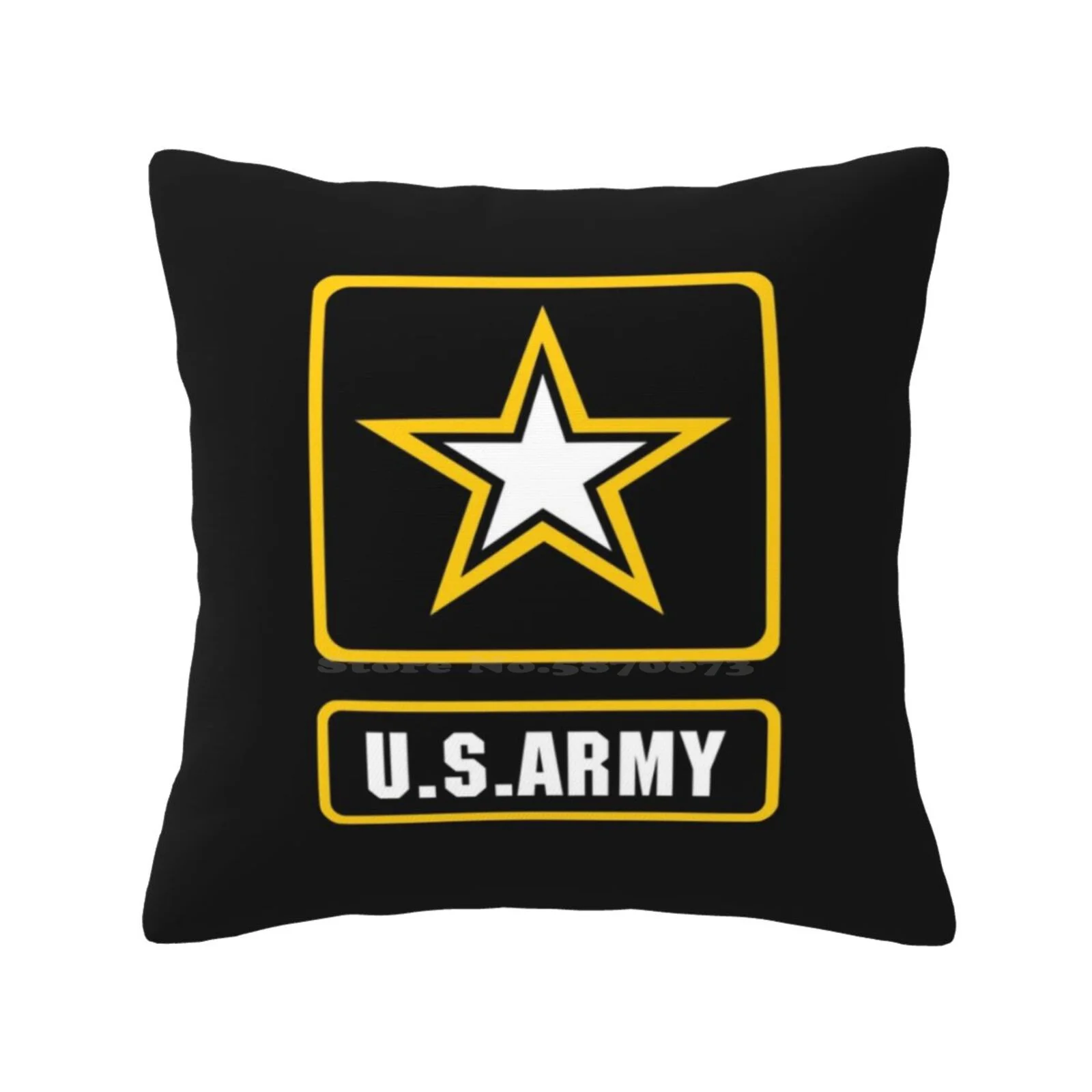 Us Army Home Sofa Car Waist Throw Pillowcase Army Marines War Black Usa Yellow