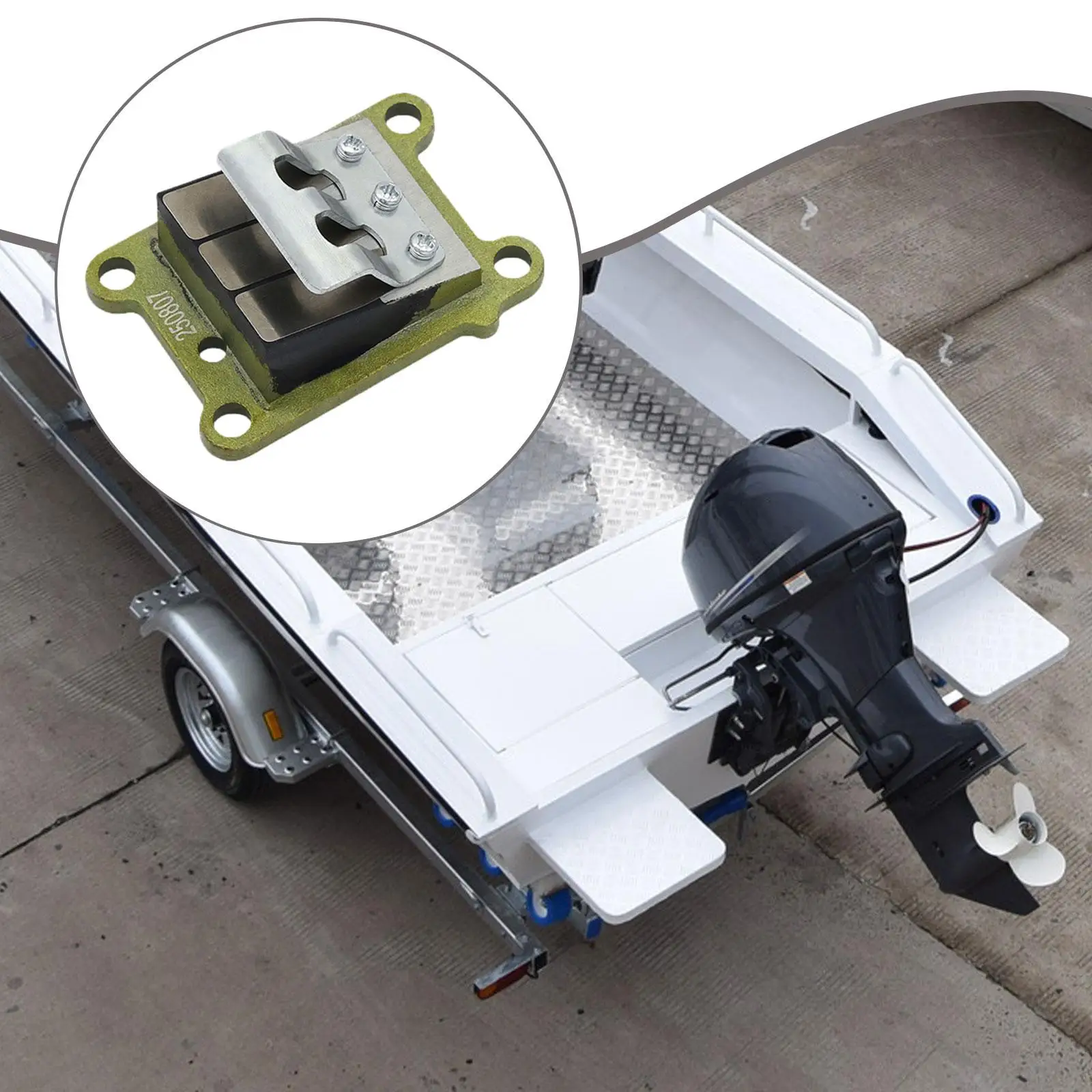 مجموعة صمامات السحب المعدنية للمحرك الخارجي لنماذج 4HP ثنائية الأشواط 6J1-13610-00 #4