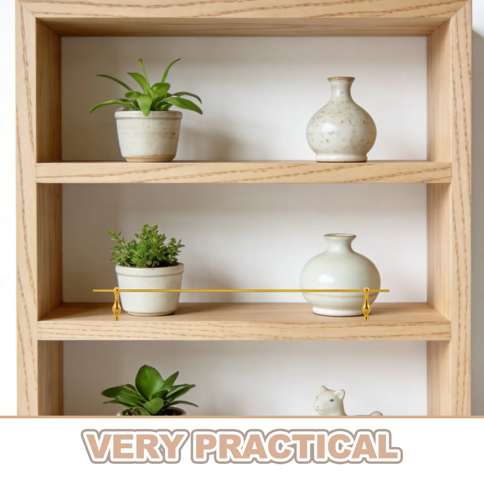 2Pcs Bowling Ball Cabinet Spindles Decorative Metal Shelf Rail Connectors Furniture Gallery Post Caps Bar Cart Shelf Hardware