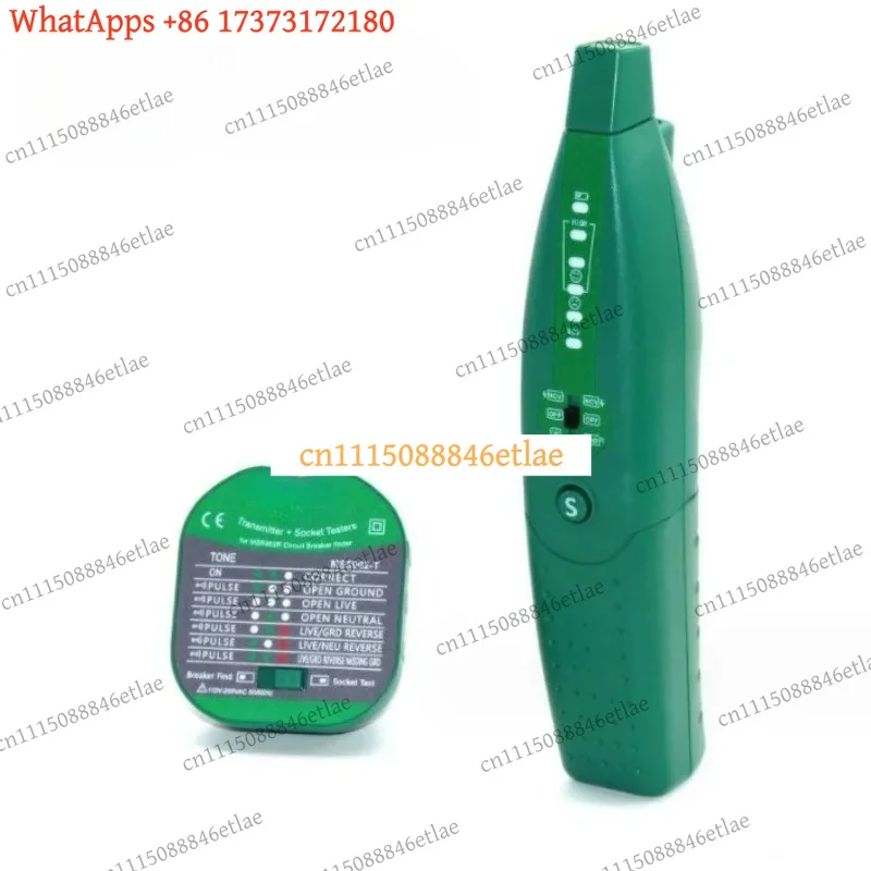 MS5902 Automatic Circuit Breaker Finder Fuse Socket Tester with Receiver & Flashlight US/EU/UK Plug