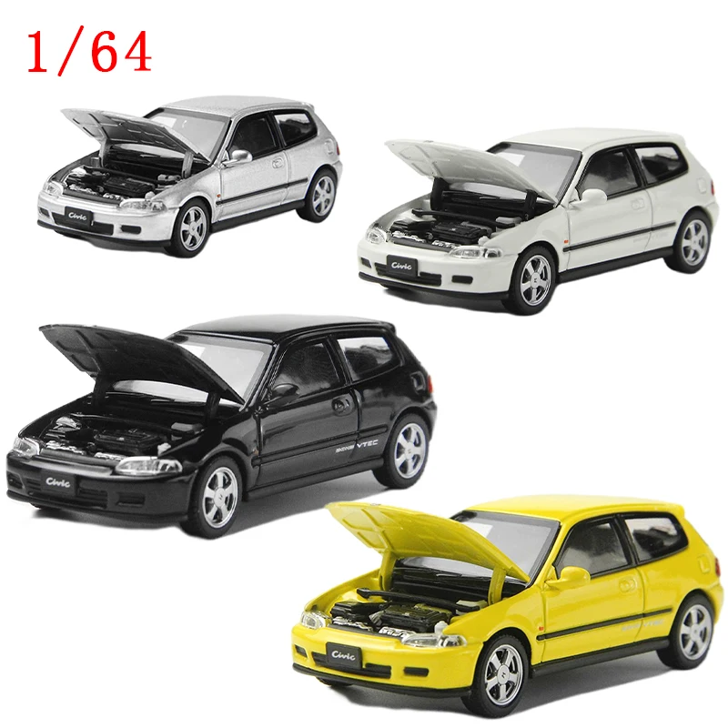 Diecast 1/64 Scale Model Car CLD Honda Civic SiR II(EG6) Alloy Car Model Civic Play Vehicles Toys for Boys Original Box