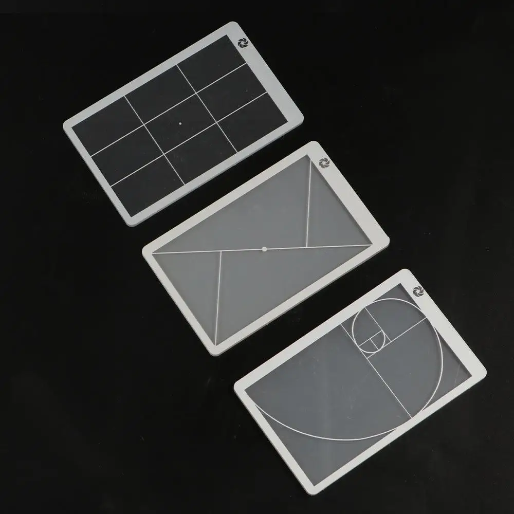 Kids Adults Transparent Viewfinder Ruler Triangle Drawing Golden Ratio Ruler Clear Acrylic Fibonacci Viewer Art Tool