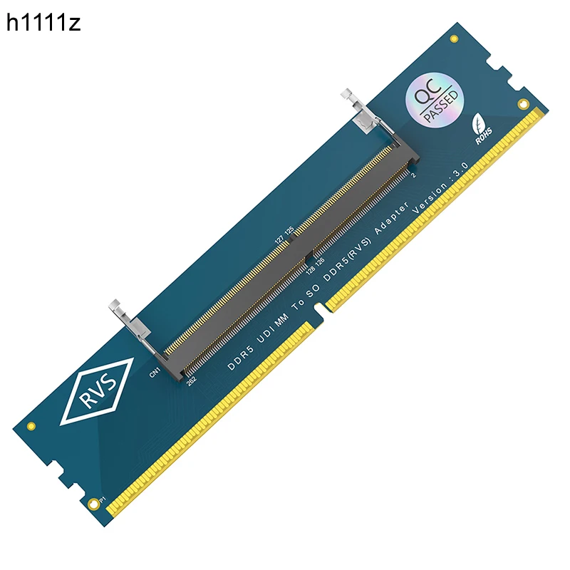 

Память DDR5 для ноутбука SO-DIMM к ПК Настольный адаптер расширения DIMM Riser Card SO DDR5 в DDR5 U-DIMM Тестер памяти Конвертер для ПК