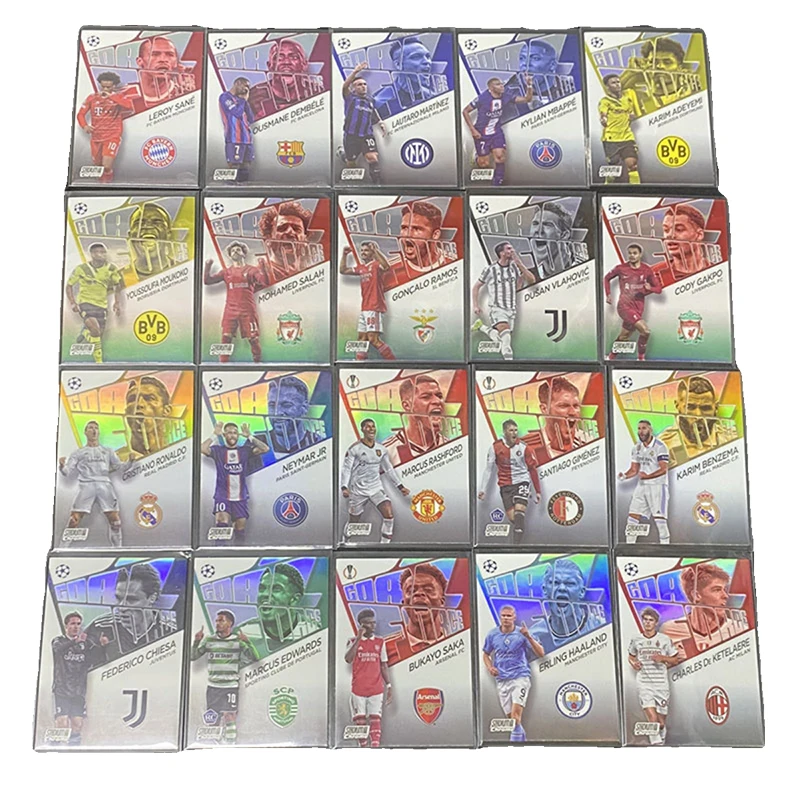 Panini Ballsuperstar Collection Card Goal Litka Ronaldo Neymar Haaland Mbappe Ballplayer Highlights Fan Gift