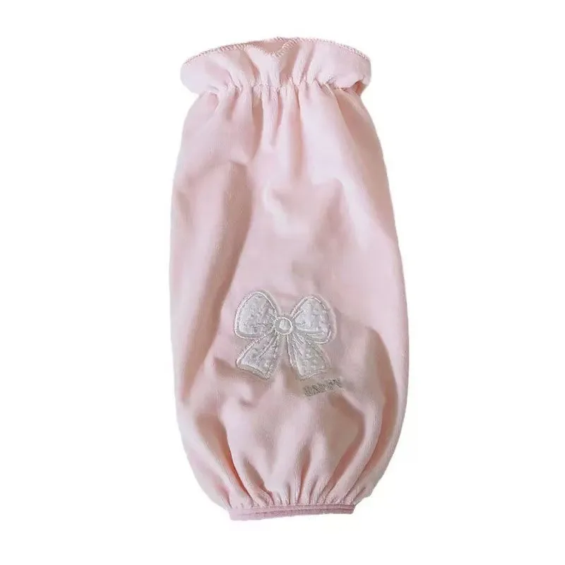 Penutup lengan jaket bulu angsa wanita untuk musim gugur dan musim dingin, sarung lengan anti kotoran untuk kantor, manset pelindung kerja untuk pelajar