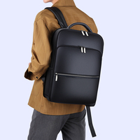 Men's Wear-Resistant Business Backpack 15.6inch USB Charging Computer Bag Large Capacity Simple Commuter Backpack