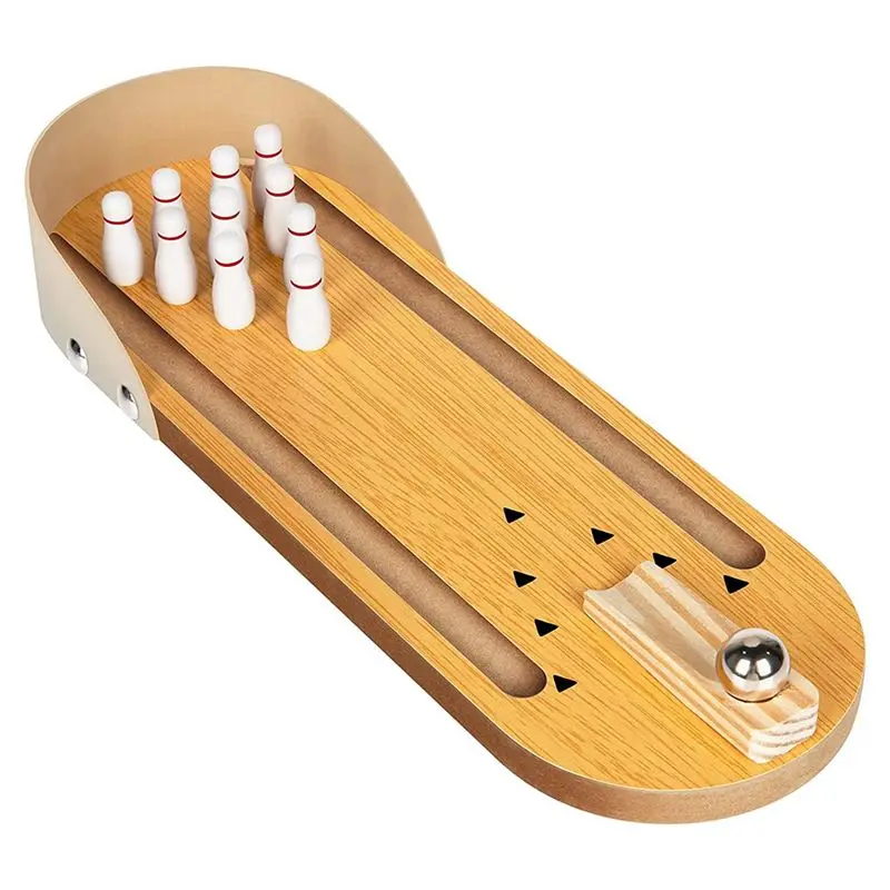 

AEF6-Mini Bowling Game Set, Table Game To Relieve Stress, Suitable For Early Development Of Education