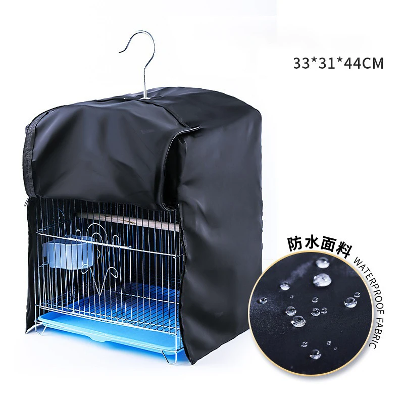 Pet products Cage dust cover 210D silver coated Oxford cloth bird cover cage cover size: 33x31x44cm