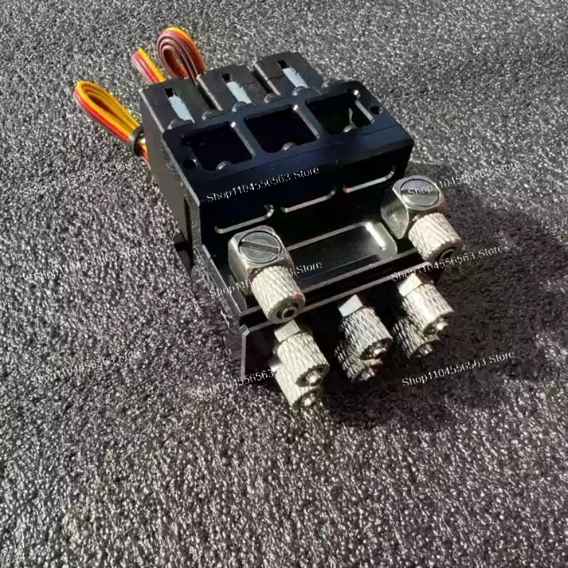RC Model Three Way Hydraulic Reversing Valve Metal Excavator Hydraulic Steering Valve
