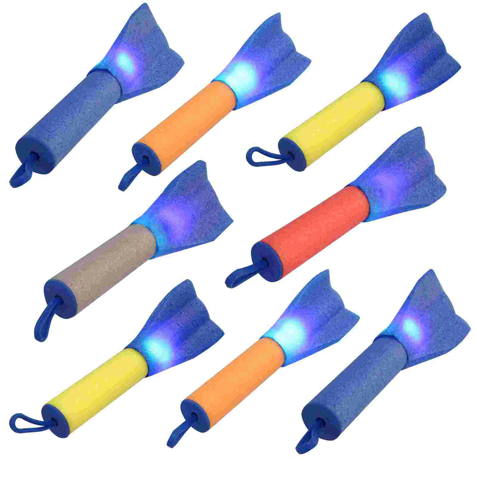 

8 PCS Finger Rocket Bulk Toys Toddler Outdoor Rockets Launcher Children for Funny Light