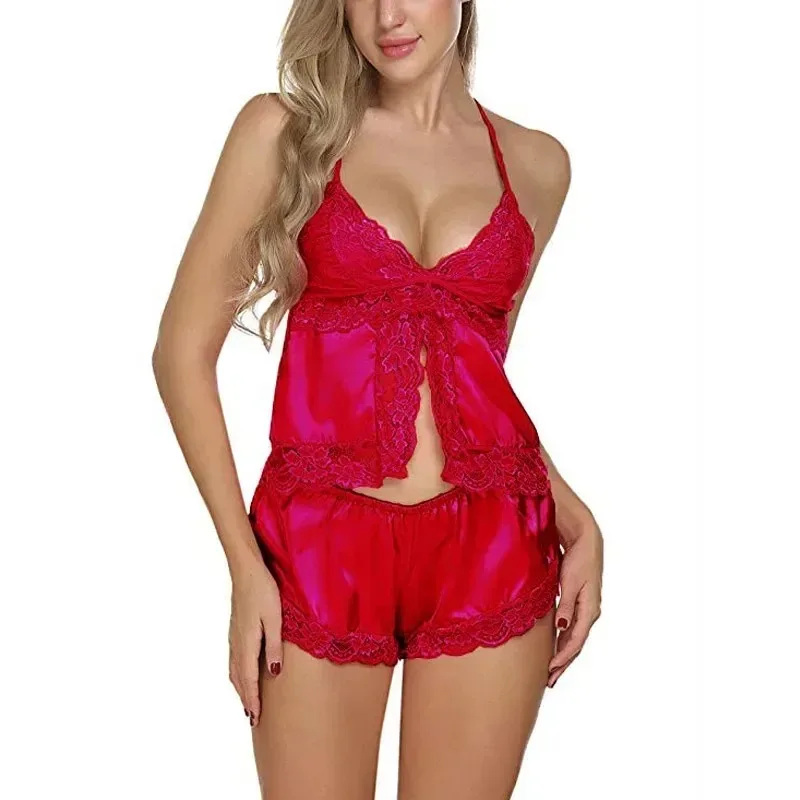 

Women's Pajamas Home Wear Sexy Lingerie Camisole 2-piece Set of Pajamas Shorts Sleeping Pajamas Nightwear Sleepwear for Sleeping