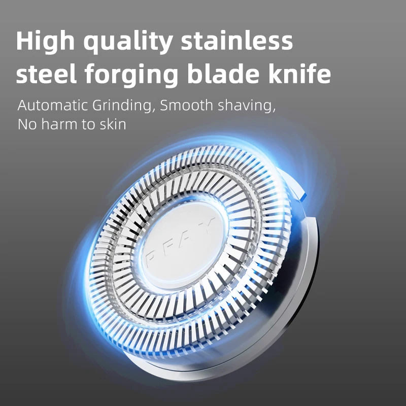 Электробритва PFAY IPX7 Мужская водонепроницаемая, перезаряжаемая машинка для влажного и сухого бритья, триммер для бороды