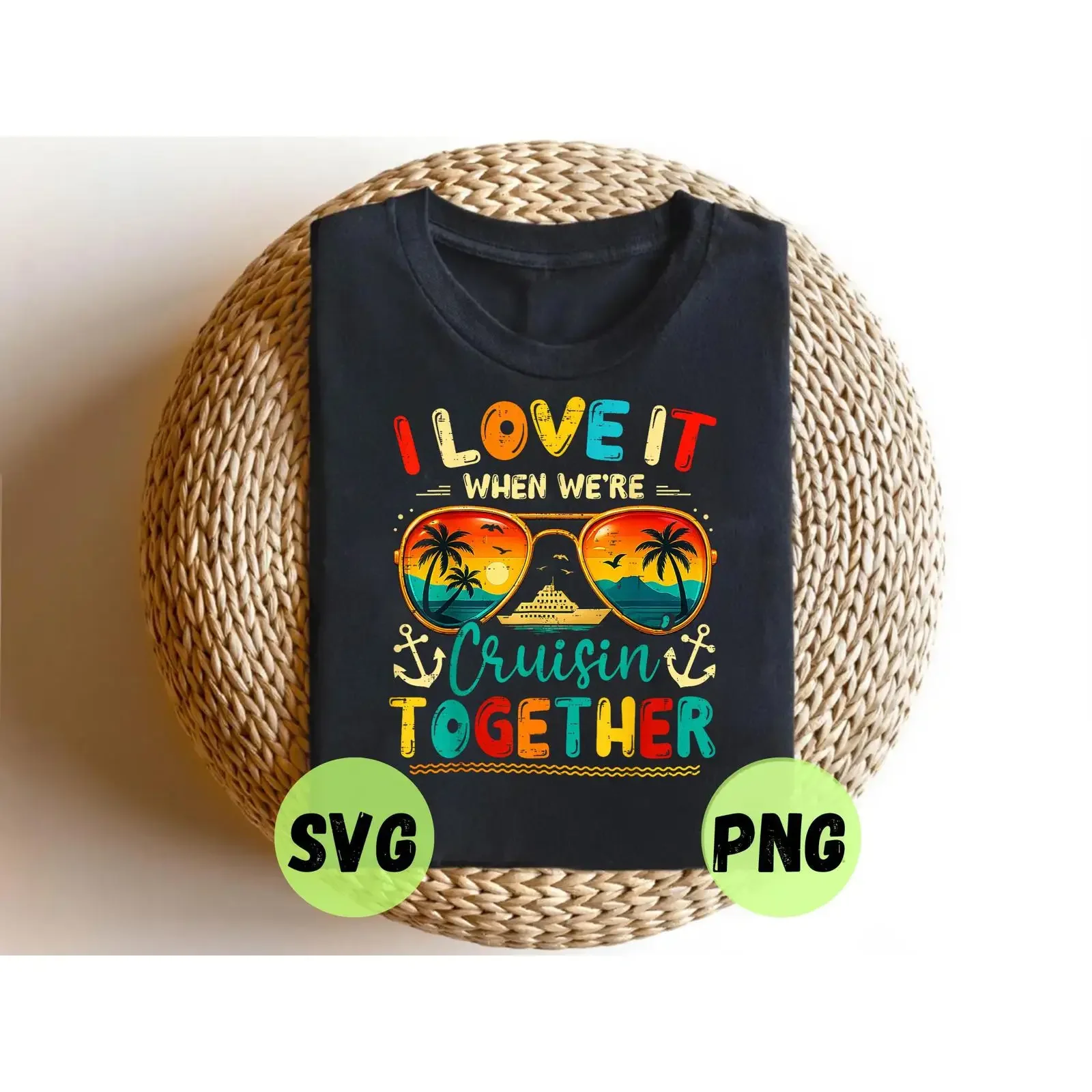 Cruise Squad 2026 SVG PNG Cruisin Together Family Vacation Design Matching Digital Download vintage Washed Stylish streetwear