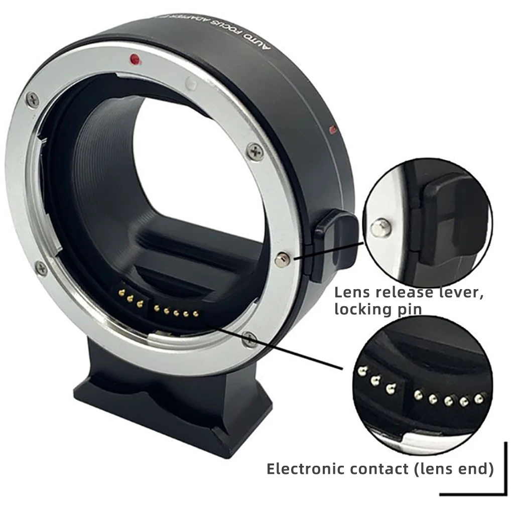 

FEICHAO EF-EOSR Camera Lens Adapter Ring for Canon EF-S Lens to EOS RF Mount for R5C R6 R7 R10 R3 with 1/4 Hole for Tripod Photo