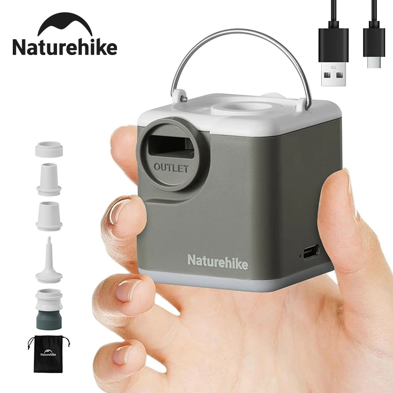 

Насос для надувных изделий Naturehike Wind-air, 2400 мАч, USB-перезаряжаемый, портативный, многофункциональный, легкий, для улицы