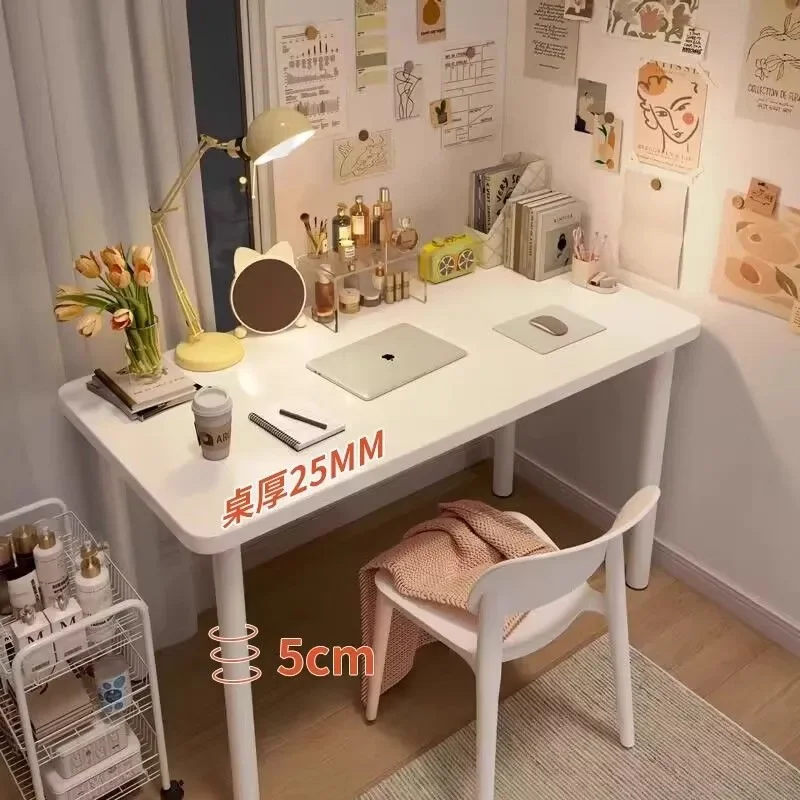 

ins wind writing desk simple rectangular learning table rounded corners