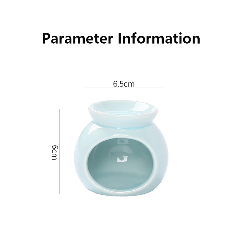 Фарфоровая ароматическая горелка Furance, миниатюрный подсвечник, однотонные керамические поделки, ароматный предмет для гостиной, домашний декор