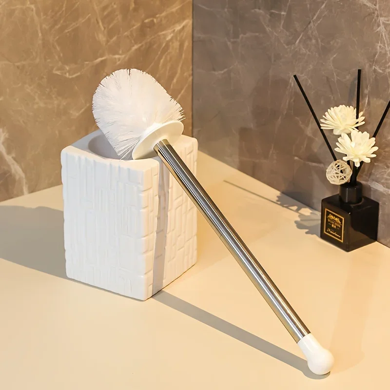 Nordic Ceramic Toilet Brush Cleaning Supplies Long Handle No Dead Angles Toilet Brush Bathroom Accessories Household Items