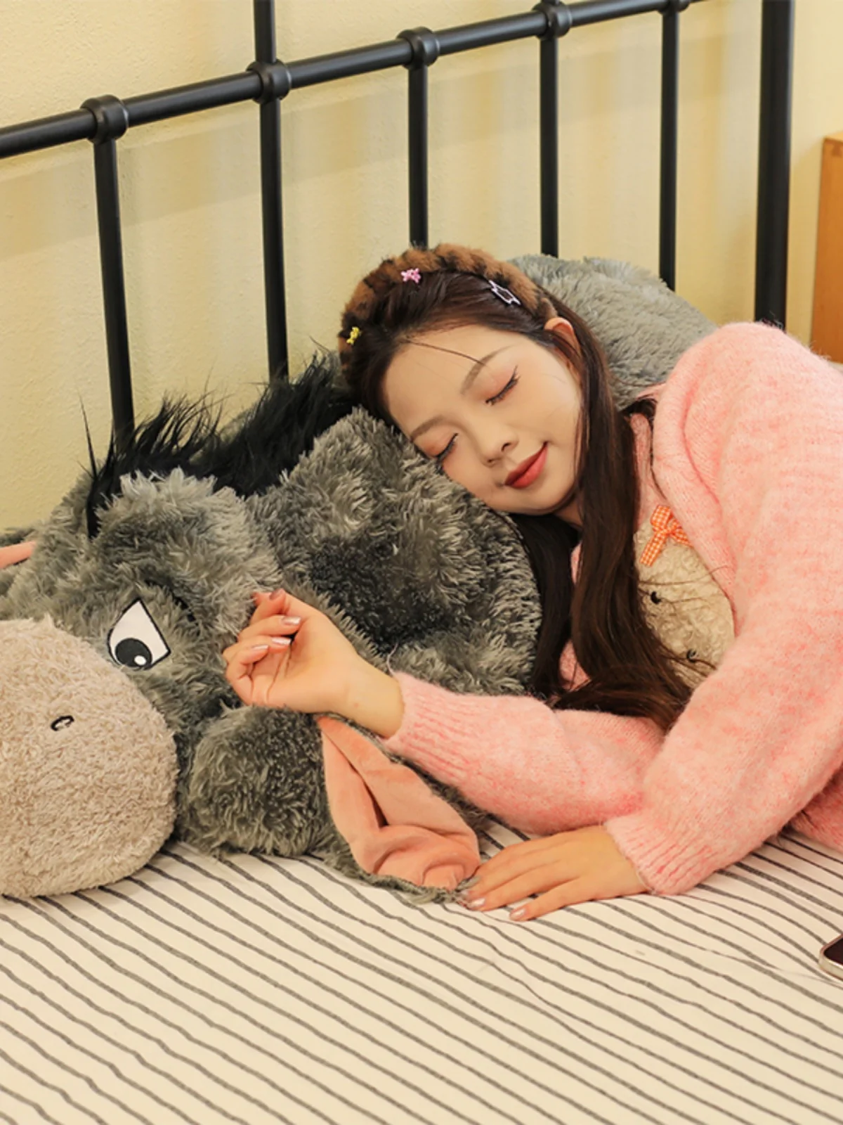 新しい大型Sサイズ ロバのぬいぐるみ キャニオン枕 おもちゃ ギフト ソフトベルベット生地 PP綿入り 6歳以上向け