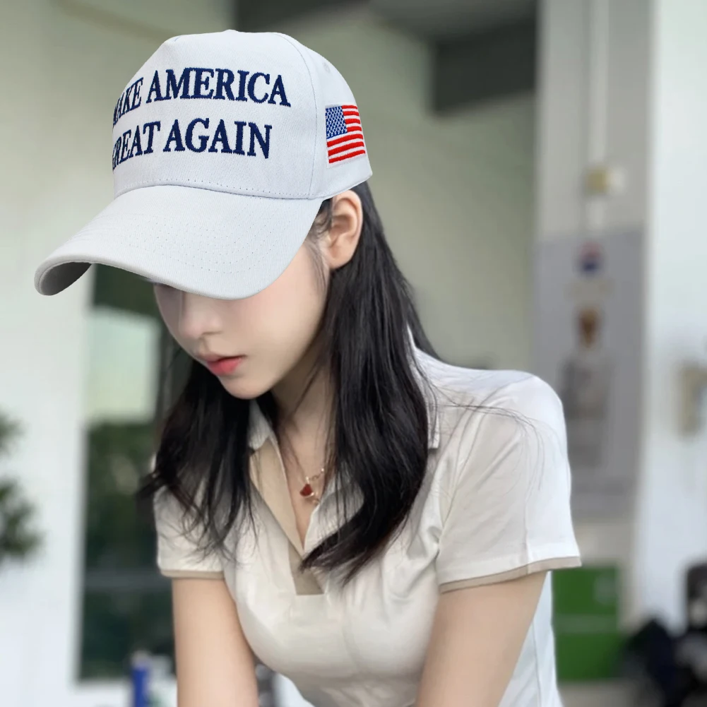 New 2024 Donald Trump USA Baseball Caps Large Size MAGA Snapback President Hat American Embroidery Adjustable Baseball Caps