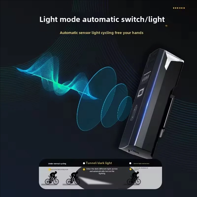Super High Brightness Bike Headlight 1200mAh Power Bank USB Charging Waterproof Bicycle Front Lamp Adjustable Handlebar Light