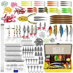 Kit de pesca FREE FISHER - Caja con vinilos, cucharillas y plomos